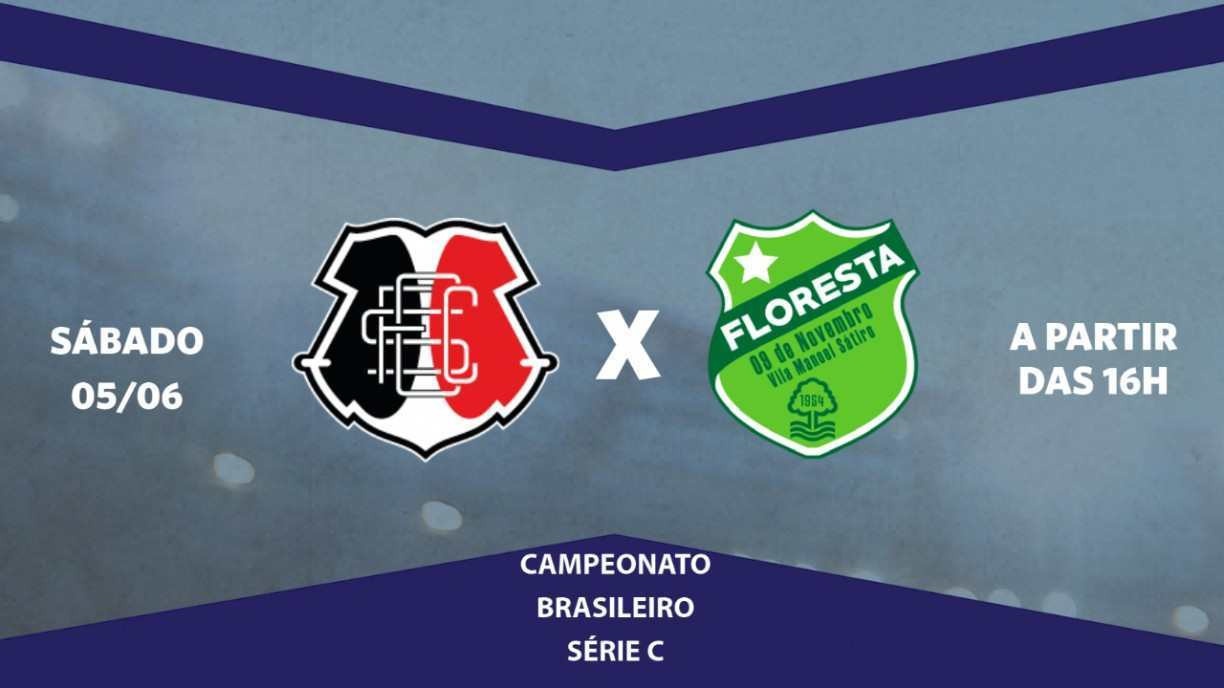 Campeonato Brasileiro Série C: como assistir Santa Cruz x Floresta