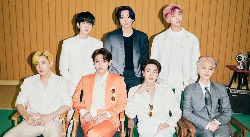 Formado por sete integrantes, o grupo de K-Pop BTS faz sucesso mundo afora