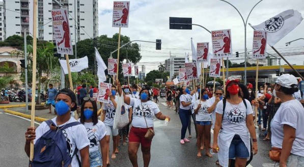 Ato no Recife contra o presidente Jair Bolsonaro 