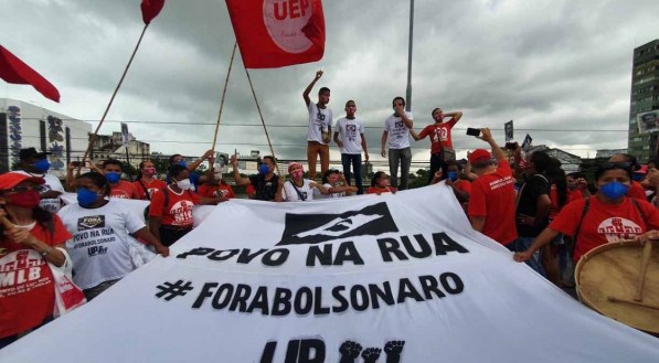 Ato contra o presidente Jair Bolsonaro no dia 19 de junho de 2021