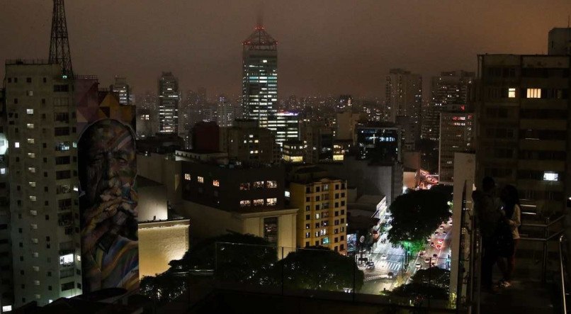 Avenida Paulista vista do mirante do Sesc Paulista