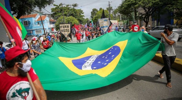 Protesto contra o governo Bolsonaro no Recife