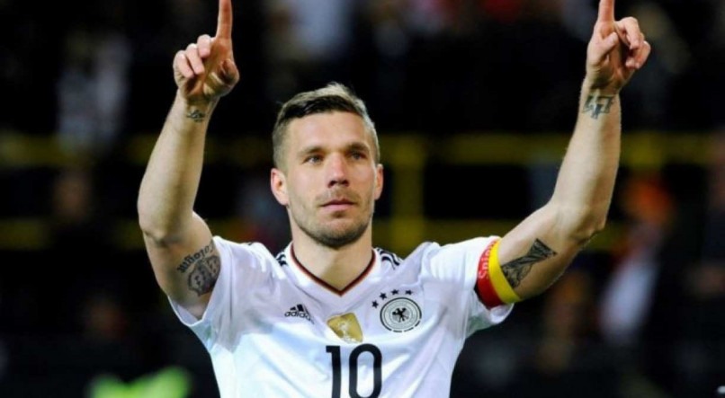 Podolski foi campe&atilde;o do Mundo com a Alemanha na Copa de 2014