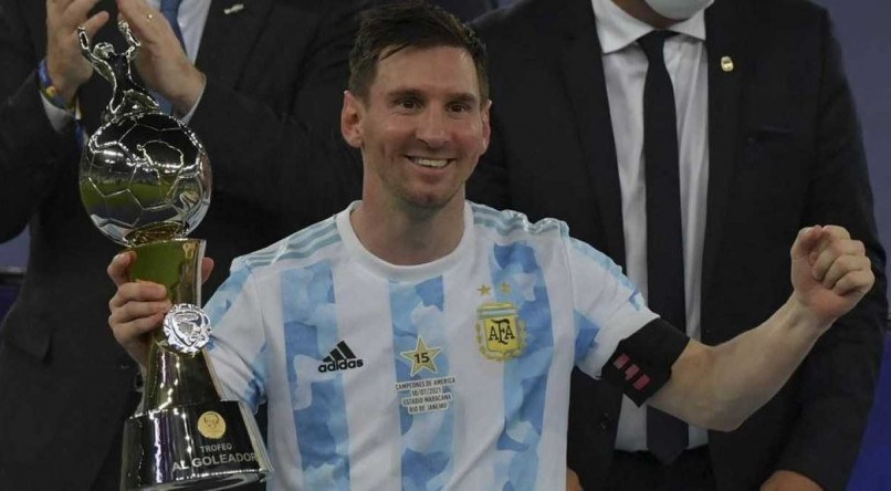 Messi conquistou seu primeiro t&iacute;tulo pela Argentina e est&aacute; na sele&ccedil;&atilde;o do campeonato.