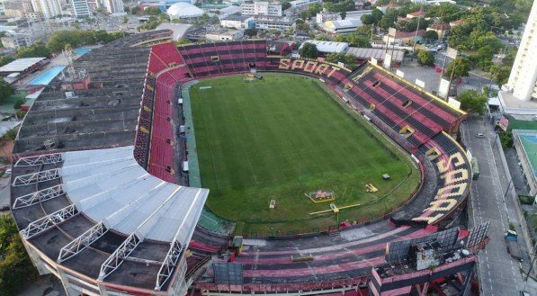 Vista aérea do Estádio da Ilha do Retiro