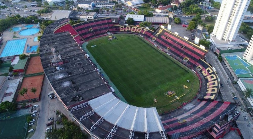 Vista aérea do Estádio da Ilha do Retiro