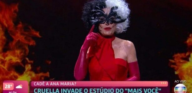 Mais Você Ana Maria Braga Surge Vestida De Cruella E Movimenta A Web 