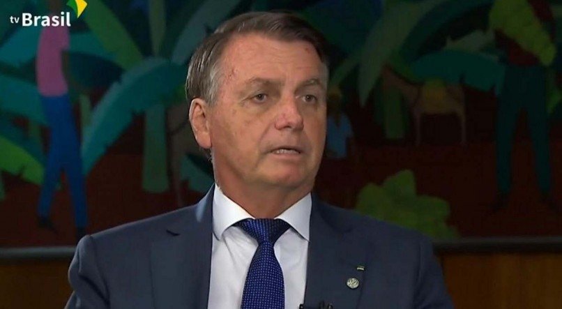 O presidente Bolsonaro em entrevista &agrave; TV Brasil
