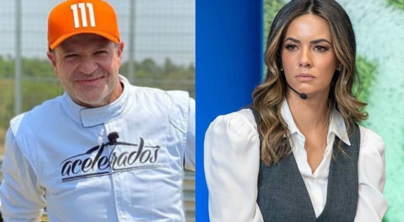 Rubens Barrichello e Paloma Tocci