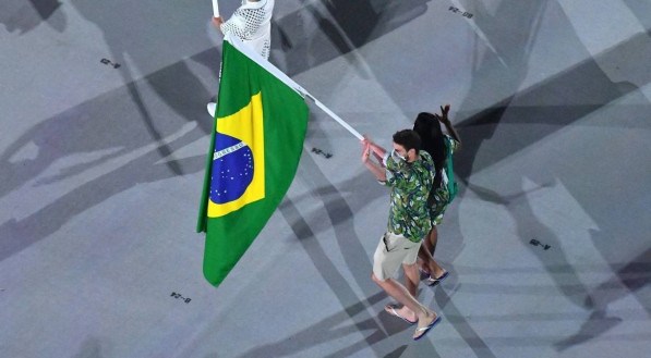 Delega&ccedil;&atilde;o do Brasil na cerim&ocirc;nia de abertura dos Jogos Ol&iacute;mpicos de T&oacute;quio 2020