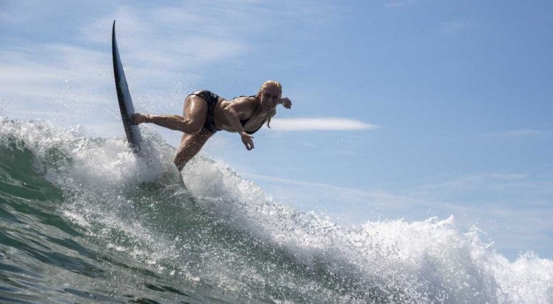 A brasileira brilhou na estreia do surf nos Jogos Ol&iacute;mpicos