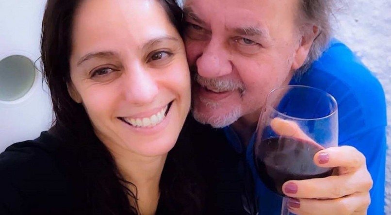 O casal de atores Claudia Mauro e Paulo Cesar Grande