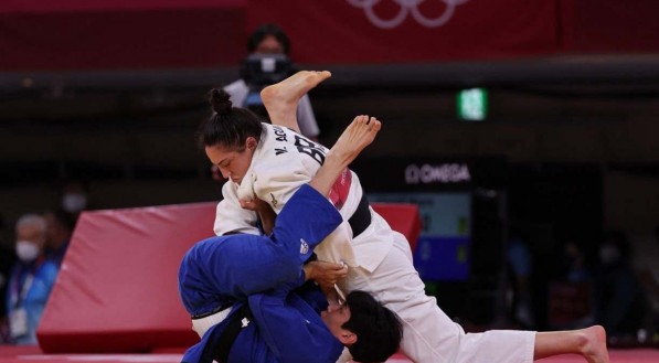 Judoca brasileira Mayra Aguiar e sul-coreana Hyunji Yoon