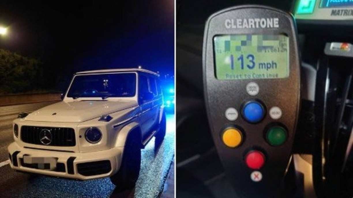 Mulher foi parada pela polícia por dirigir a 210 km/h e disse que 