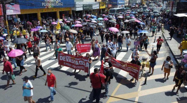 Servidores do Jaboatão retornam às ruas nesta terça, em protesto contra reforma da previdência municipal