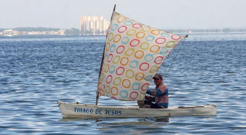 Pescador no Lago Maracaibo