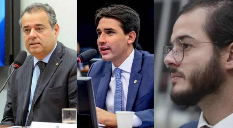 Danilo Cabral, Silvio Costa Filho e T&uacute;lio Gad&ecirc;lha