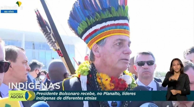 Jair Bolsonaro teve encontro com lideran&ccedil;as ind&iacute;genas em Bras&iacute;lia 