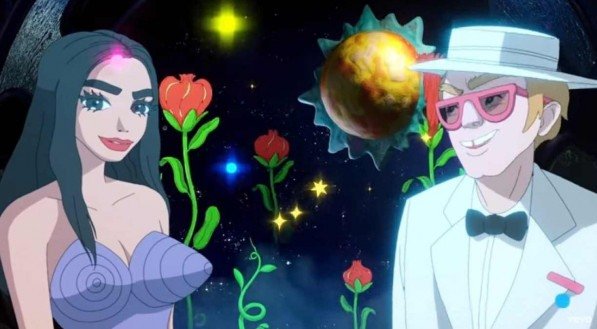 Elton John e Dua Lipa viram desenho animado em clipe de 'Cold Heart'; assista