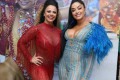 Viviane Araujo e Aline Riscado no carnaval