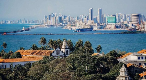 Vista de Olinda e do Recife