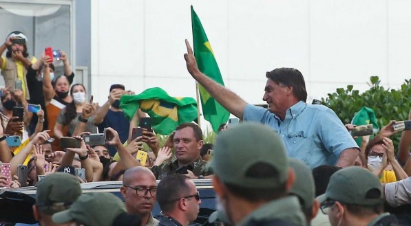 Bolsonaro em visita ao Recife no dia 3 de setembro