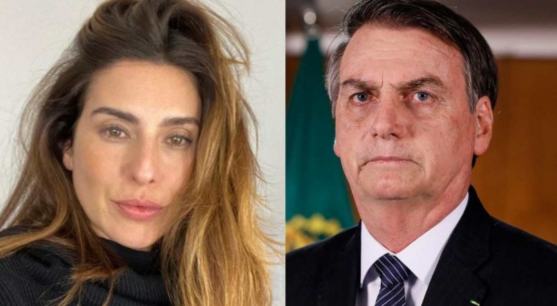 Fernanda Paes Leme brincou sobre brincou sobre not&iacute;cia envolvendo o presidente Jair Bolsonaro
