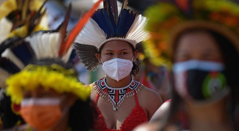 ATO Mais de 9 mil indígenas estão em Brasília protestando por direitos