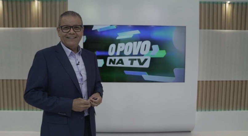 Ciro Bezerra nos estúdios do programa O Povo na TV