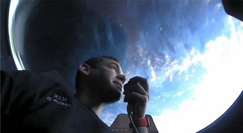 Um dos tripulantes da SpaceX