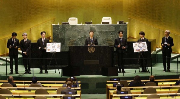 BTS discursa na 76&ordf; Assembleia Geral da ONU.
