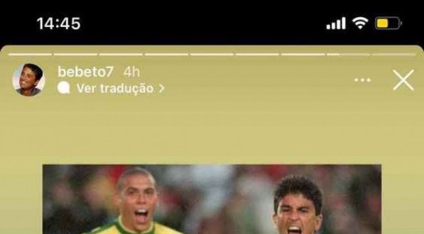 Bebeto e Ronaldo jogaram juntos pela Sele&ccedil;&atilde;o Brasileira