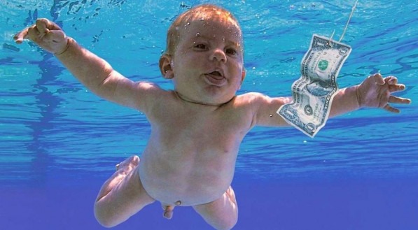 ÁLBUM Capa do disco "Nevermind" (1991) mostra Spancer Elden, aos quatro meses de idade, nadando nu