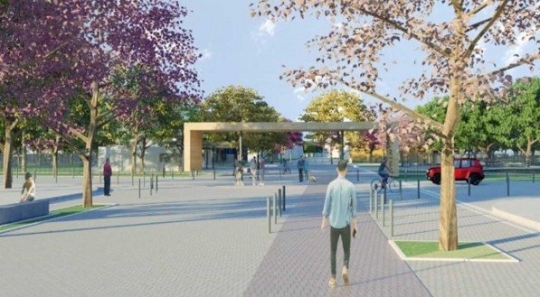 Projeto do parque que deve ocupar espa&ccedil;o do aeroclube
