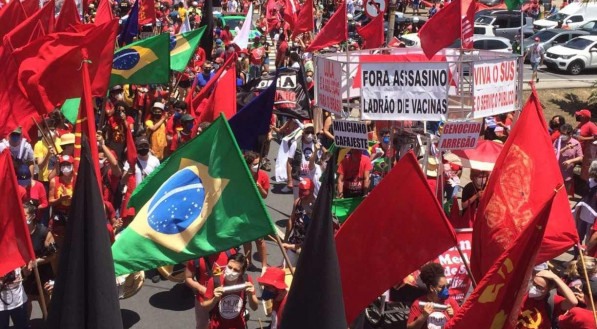 PROTESTO CONTRA O PRESIDENTE JAIR BOLSONARO, NO RECIFE, NESTE S&Aacute;BADO (2)