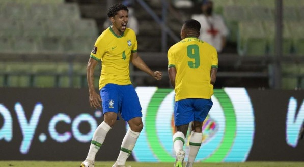 Marquinhos marcou o primeiro gol da sele&ccedil;&atilde;o brasileira em cima da Venezuela