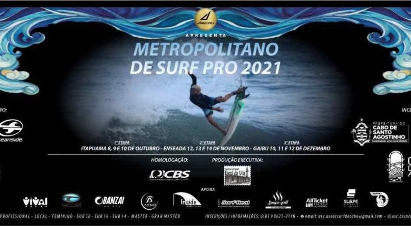 Cartaz do Circuito Metropolitano de Surf

