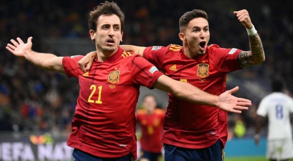 A Espanha enfrenta a Cro&aacute;cia pela final da UEFA Nations League.