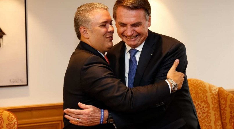 Presidente da Rep&uacute;blica, Jair Bolsonaro, durante reuni&atilde;o Bilateral com o Presidente da Col&ocirc;mbia, Iv&aacute;n Duque
