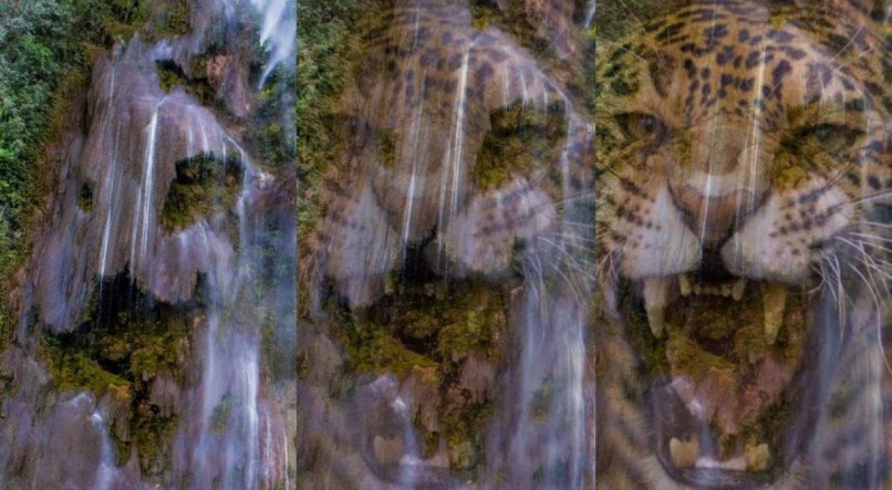 A forma&ccedil;&atilde;o rochosa que parece uma on&ccedil;a batizou a maior cachoeira do Mato Grosso do Sul.