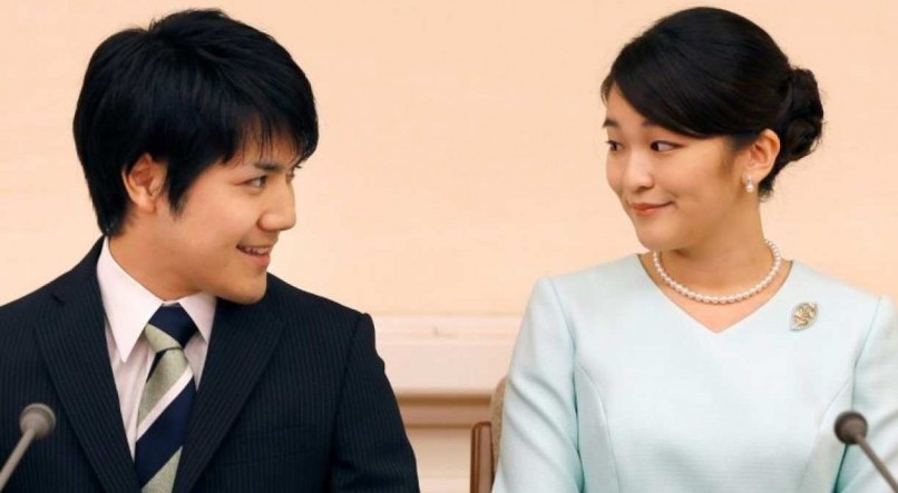 A ex-princesa japonesa Mako e seu marido Kei Komuro 