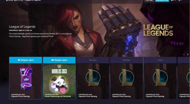 League of Legends Twitch Prime