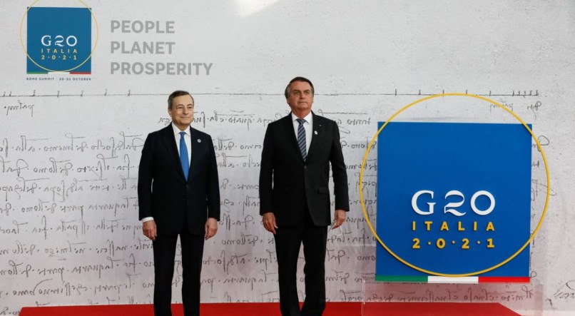 (Roma - Itália, 30/10/2021) Presidente da República, Jair Bolsonaro é recebido pelo Primeiro-Ministro 
italiano, Mario Draghi.
Foto: Alan Santos/PR