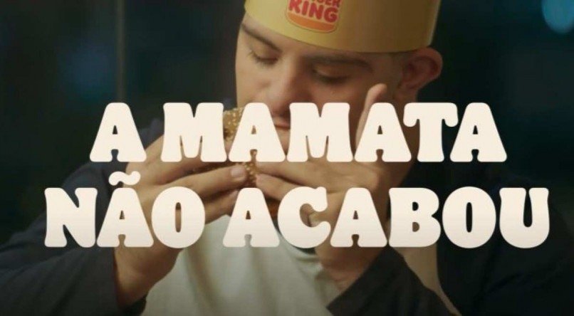 A propaganda do Burger King come&ccedil;ou a ser veiculada no dia 29 de outubro