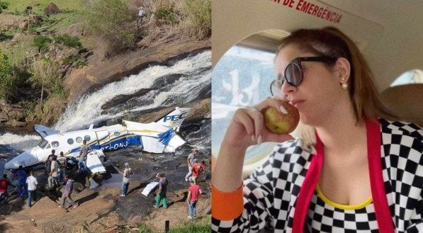 Avi&atilde;o com Mar&iacute;lia Mendon&ccedil;a caiu em Minas Gerais