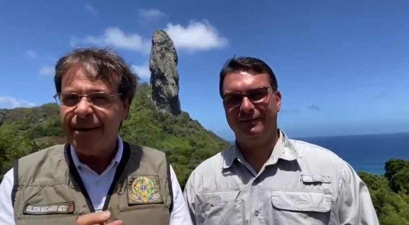 Conselheiro de Fernando de Noronha desmente Gilson Machado e Flávio Bolsonaro