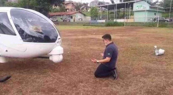 Vídeo: Piloto de helicóptero da Globo faz oração após pouso forçado: 'Sensação de que a morte visitou a porta ao lado'