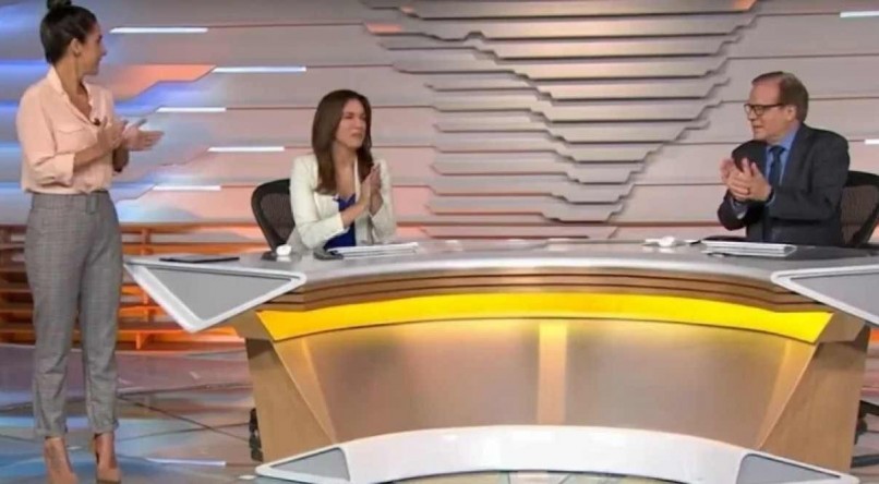 'Bancada do 'Bom Dia Brasil', da Globo, homenageou Cristiana L&ocirc;bo