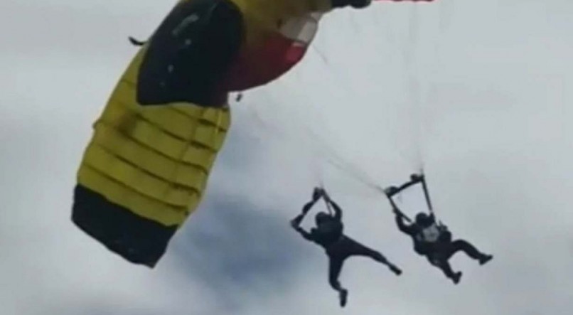 Paraquedistas se envolvem em acidente em Resende