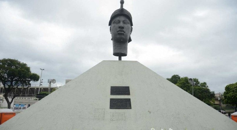 Monumento Zumbi dos Palmares, no Centro do Rio de Janeiro